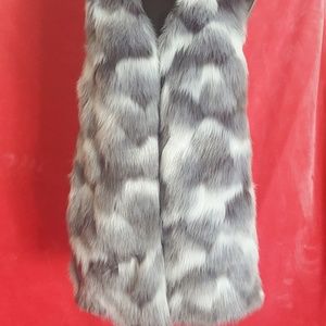 Faux fur vest
